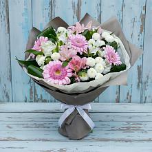 Букет цветов из:  Герберы, Альстромерии и Хризантемы в Кировграде