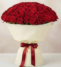 Букет 101 Красная роза Милано в Кировграде