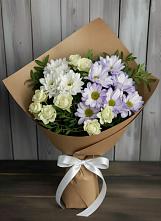 Букет цветов из:  Хризантемы и Розы в Кировграде