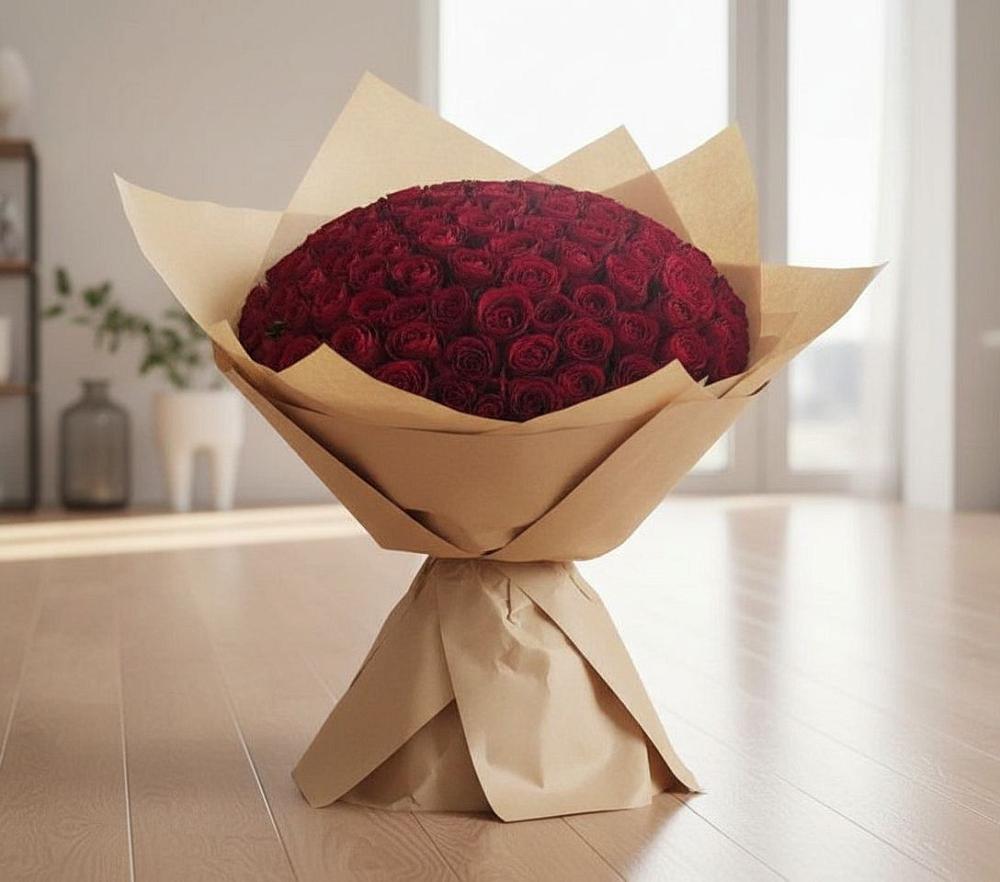 Букет 101 Красная роза в Кировграде