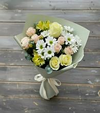 Букет цветов из:  Альстромерии, Розы и Хризантемы #REPLACE_PRED# Кировграде