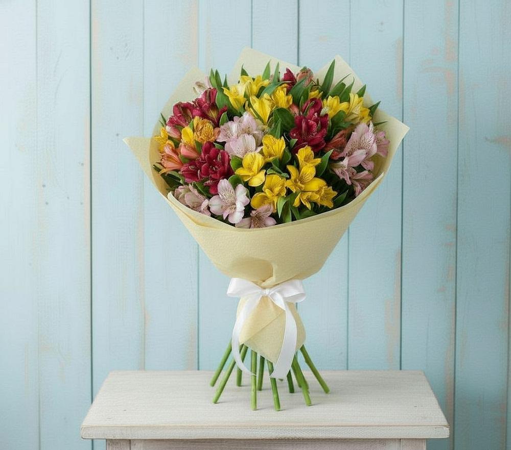 Букет цветов из: Альстромерии в Кировграде