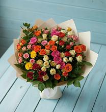 Букет Микс из разноцветных кустовых роз #REPLACE_PRED# Кировграде